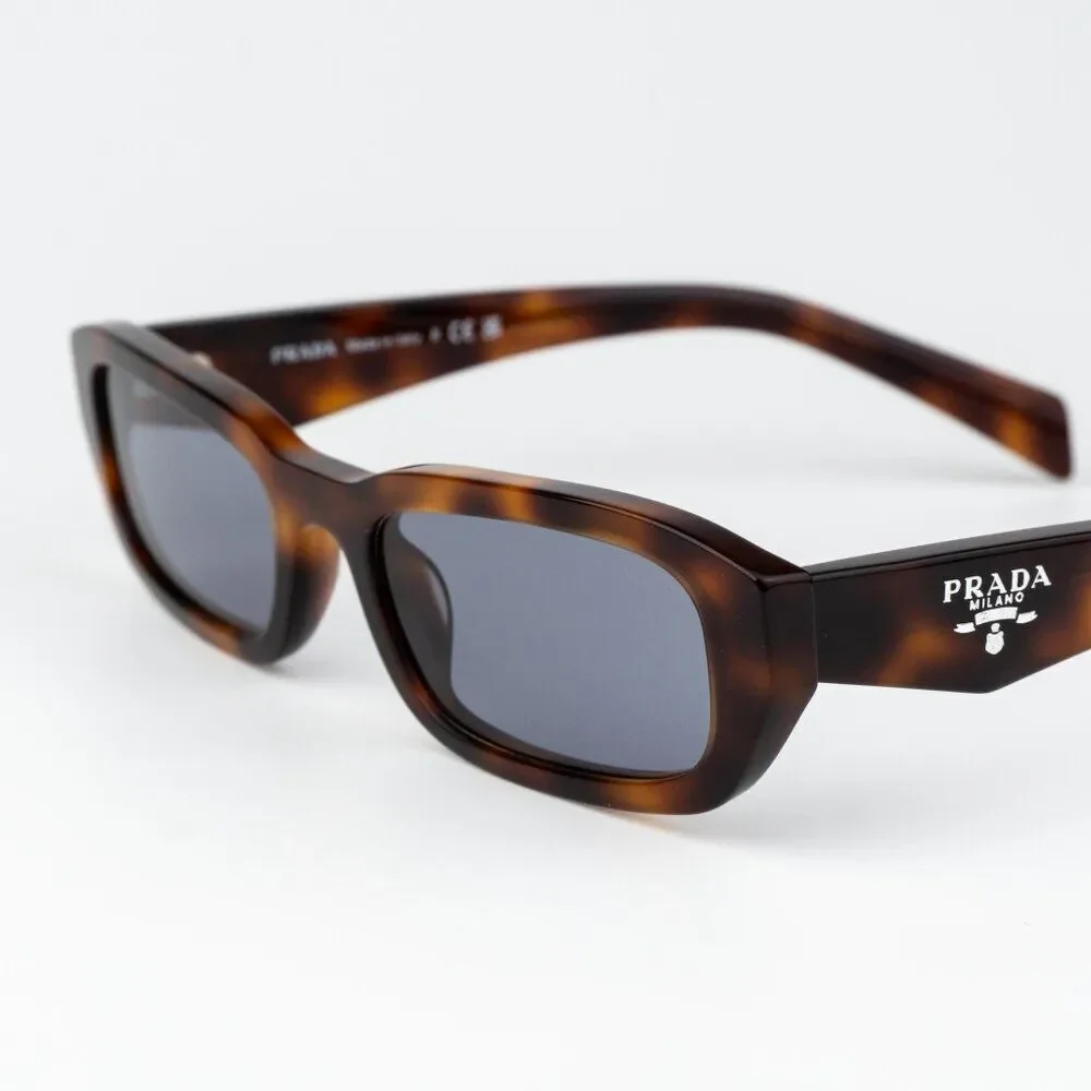 Prada Men Sunglasses Havana Grey Rectangle PRB06S 15W03N NEW AUTHENTIC